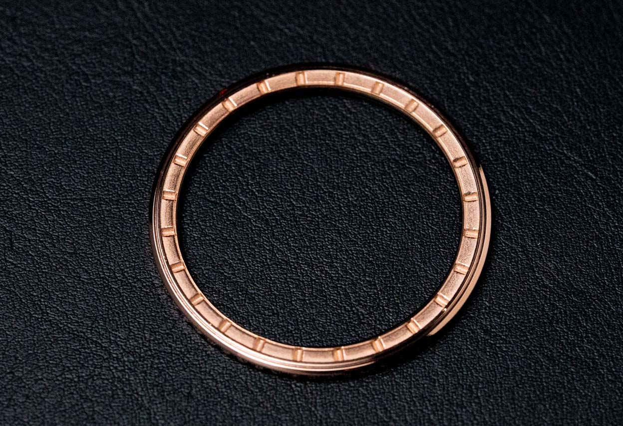 41.5mm Classic thin profile Rose Gold bezel - for DWC divers, Seiko SKX and 5KX/SRPD - Image 2