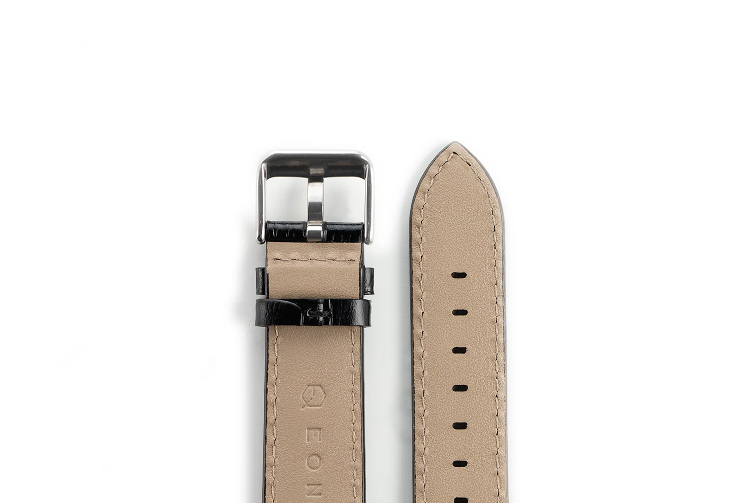EONIQ Faux Alligator Straps -- Onyx Black - Image 4