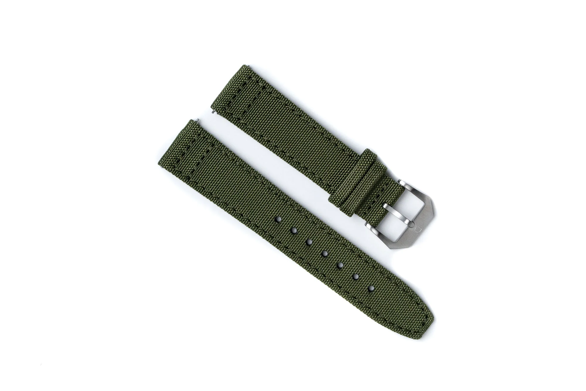 DIY WATCH CLUB Nylon Fabric Strap -- Army Green