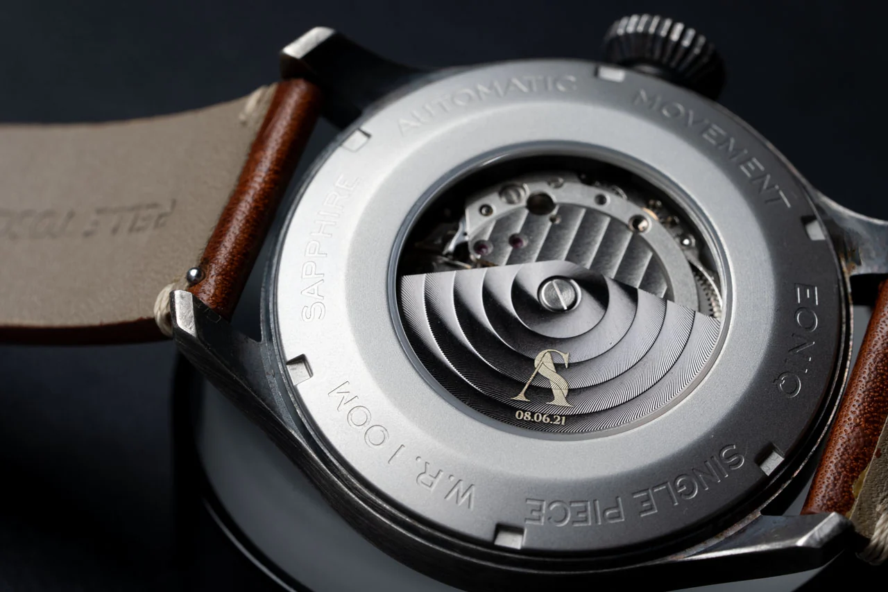 Gun Silver Custom Rotor for 8 series Miyota movement - Image 3