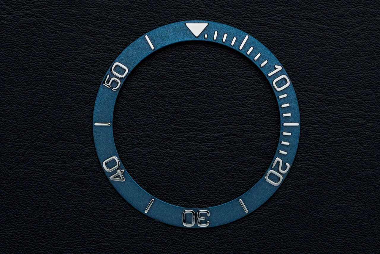 39.4mm Stainless Steel Diver Bezel Insert - Type D Blue